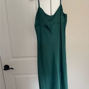 a new day Satin Green Dress